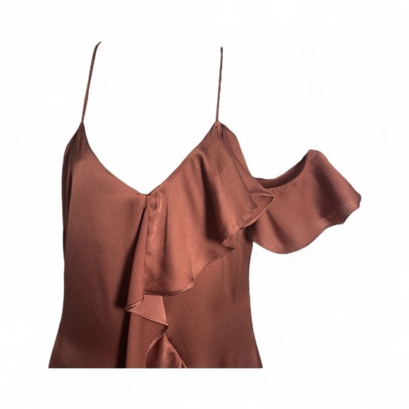 Dress Forum Copper Satin Slip Dress - Picture 4 of 12